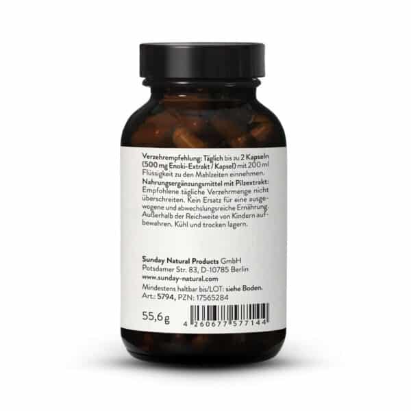 Enoki Flammulina extract capsules
